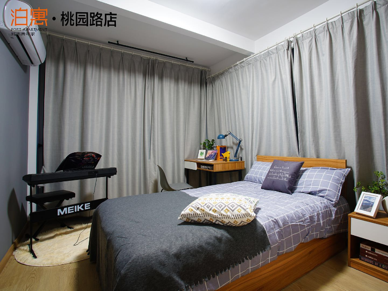 标准阳光江景两房 · 泊寓-桃园路店