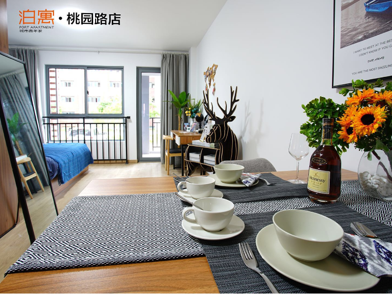 优选阳光舒适一房 · 泊寓-桃园路店