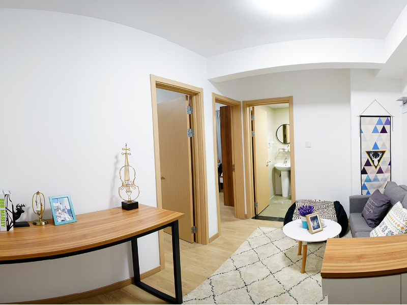 标准阳光江景两房 · 泊寓-桃园路店