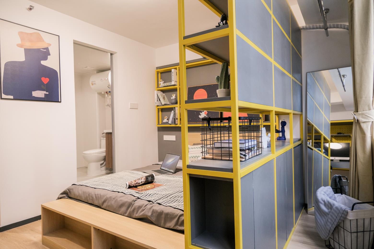 标准阳光潮玩单间 · 泊寓-万科云城店