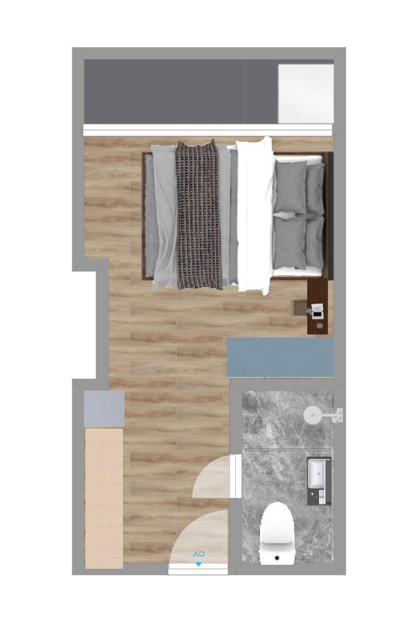 标准阳光单间 · 泊寓-菊树店