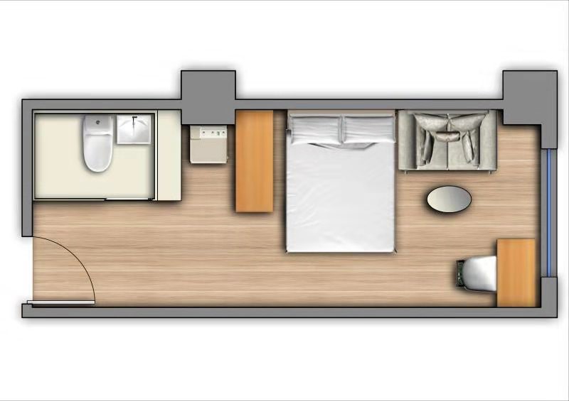 优选幽雅单间 · 泊寓-榉林园店