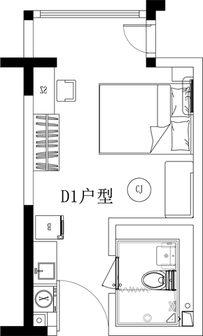 优选阳光单间DS · 泊寓-华苑产业园南店
