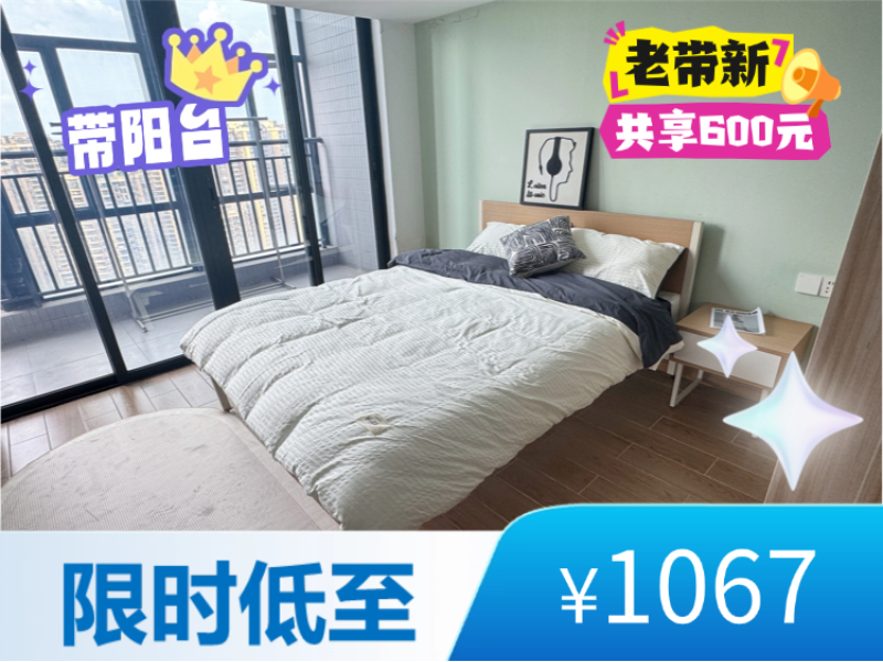 电梯阳台大单房